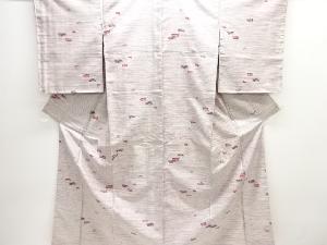 短冊に花模様西陣お召し着物